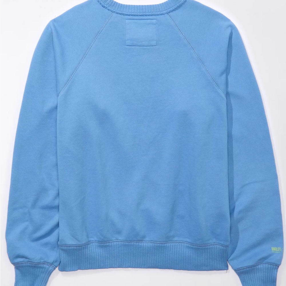 American Eagle “Happiest Here” Oversized Printed Sweatshirt - Picture 2 of 4